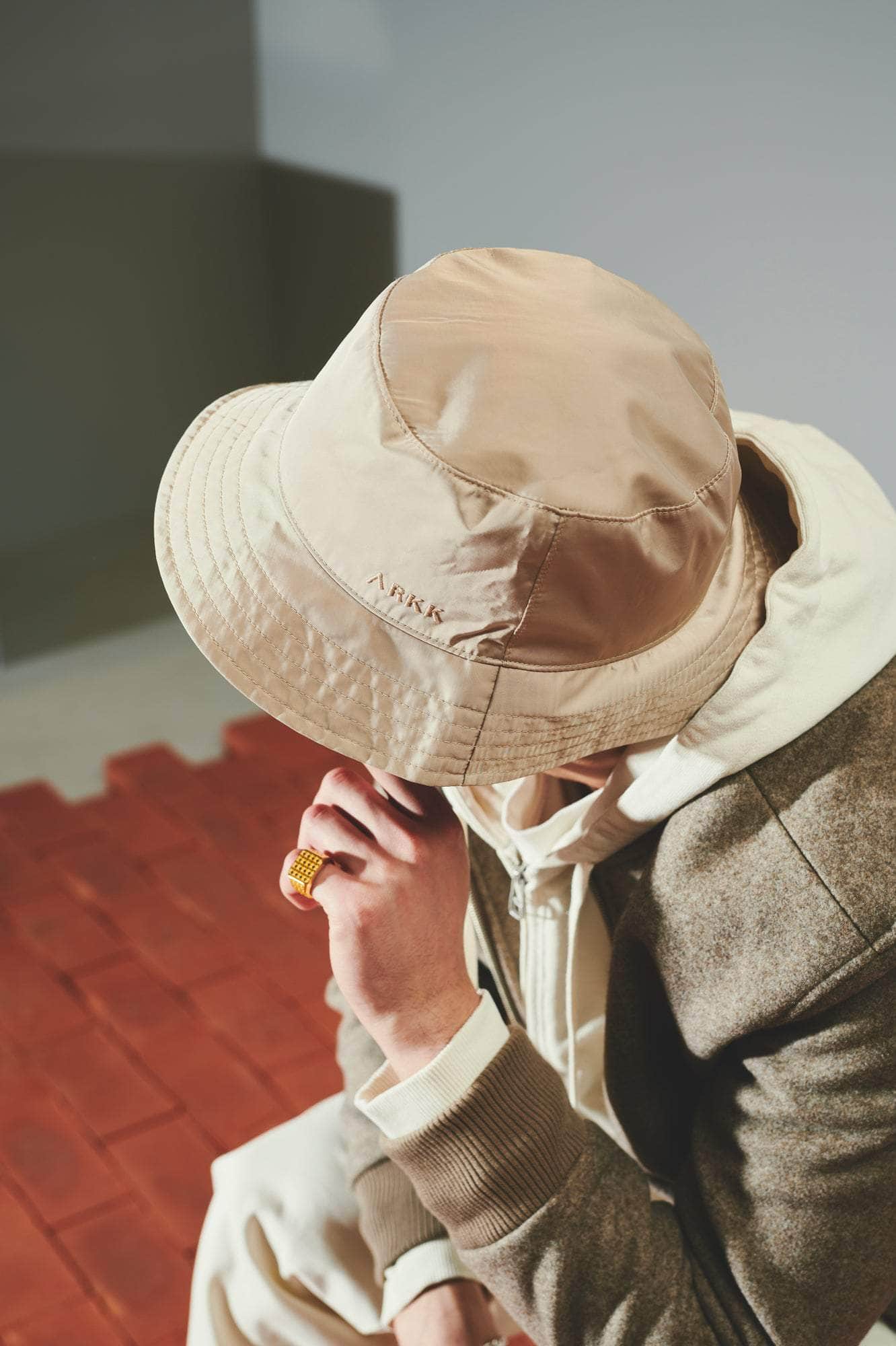 ARKK Accessories ARKK Nylon Bucket Hat | Light Sand Bucket Hat